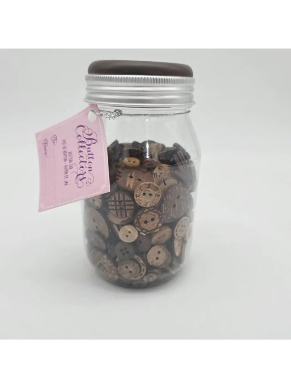 Assorted Coconut Wood Buttons For Crafting Sewing Or DIY Projects - Picture 3 of 8